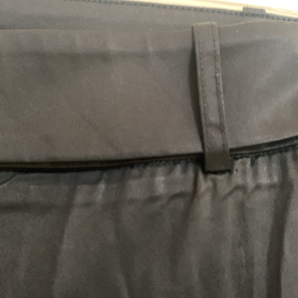 Esprit women size 4 black satin look pants with stretch - Picture 3 of 12